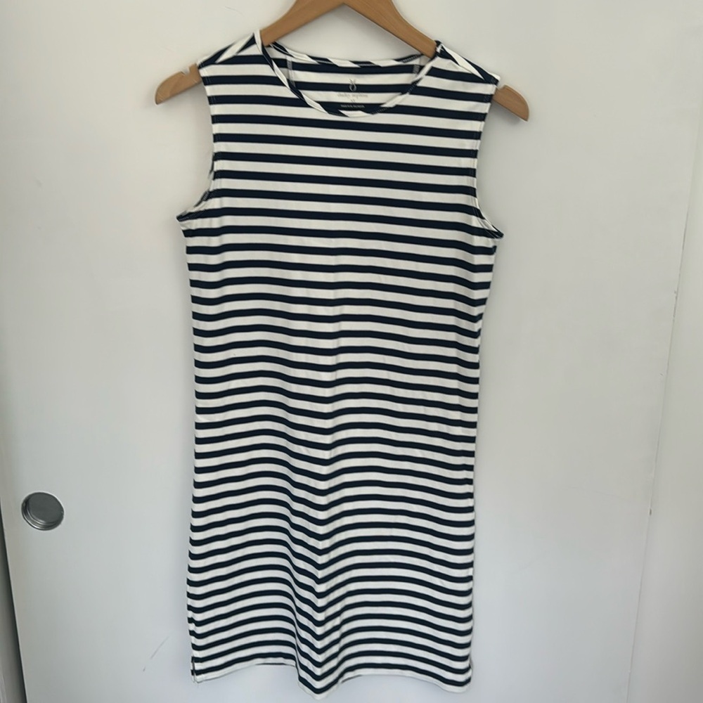 Dudley Stephens Tory Tank Dress Short Navy and White XS